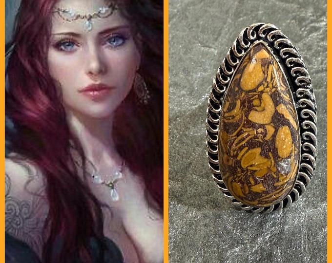 Baobhan Sith Scottish Vampiric Succubus "Molrrena" Spirit Companion, Spirit Vessel Ring, Tier 3