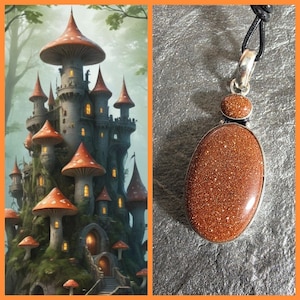 Mushroom Castle Astral Realm Portal, PERSONAL astral realm for you AND your companions, Astral Real Estate, Enchanted Necklace