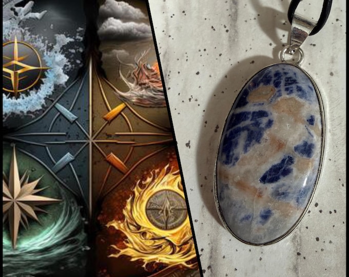 Elemental Balancing Talisman, Balance the 4 elements within you, Enchanted Necklace, BESTSELLER 40+ sold