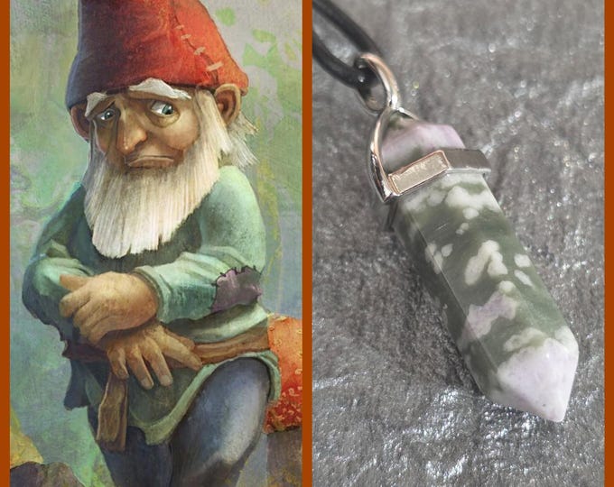 Gnome "Elemin" Spirit Companion, Earth Elemental, Spirit Vessel Necklace, Tier 1