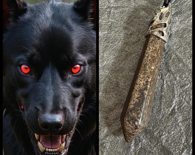 Hellhound Commander Spirit Companion "Agrevic" Spirit Vessel Necklace, Tier 3