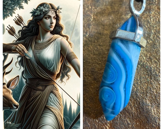 Artemis Direct Portal, Portal to the Greek Godess of wild animals, the hunt, and of chastity & childbirth, Astral Link, Enchanted Necklace