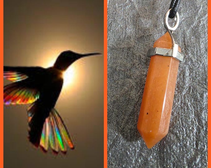 Hummingbird "Lingop" Spirit Companion, Spirit Vessel Necklace, Tier 1