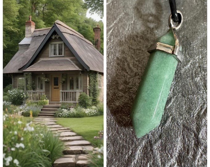 Forest Cottage Astral Realm Portal, PERSONAL astral realm for you AND your companions, Enchanted Necklace