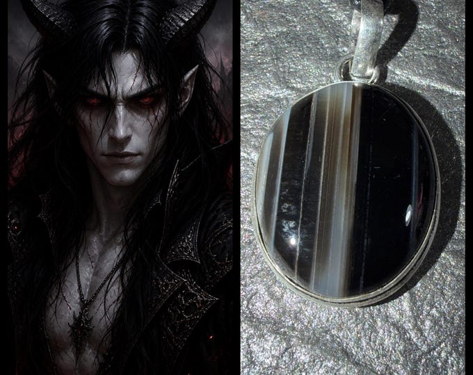 Legion of Abaddon Demon Commander "Vomrilep" Living Entity Companion, Spirit Vessel Necklace