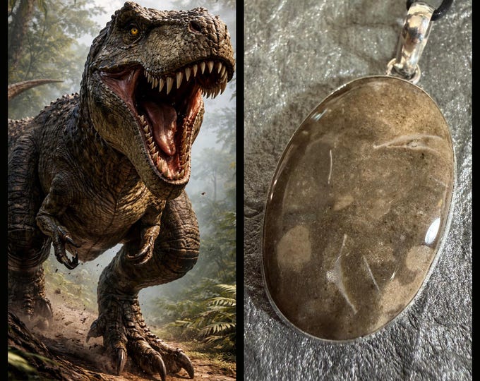 T Rex Spirit Companion "Plentor", Spirit Vessel Necklace, Tier 2