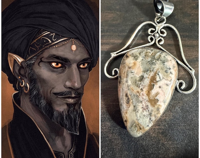 Shaitan Djinn "Melobbrel" Spirit Companion, Spirit Vessel Necklace, Tier 2