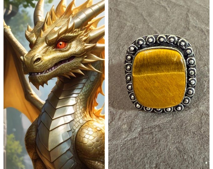 DCC EXCLUSIVE Baby Gold Weaver Dragon "Kalvorc" Living Entity Companion, Spirit Vessel Ring, Tier 3