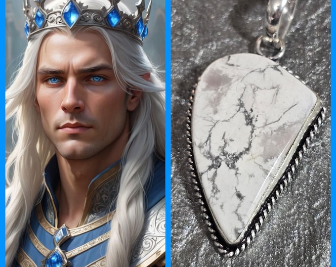 Ice Djinn King Spirit Companion "Ilogren" (E-low-grin), Spirit Vessel Necklace, Tier 3