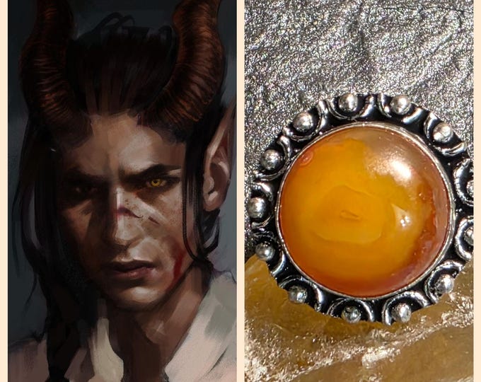 Fallen Angel Incubus Hybrid "Asolrevin" Living Entity Companion, Spirit Vessel Ring, Tier 3