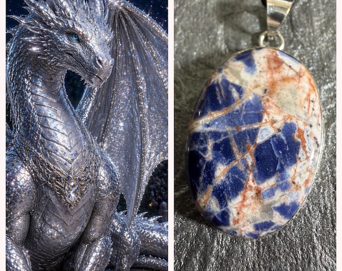 Lunar Dragon "Siltaro" Living Entity Companion, Spirit Vessel Necklace, Tier 2