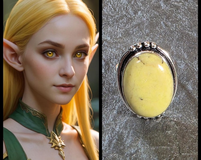 Female High Court Sun Elf Princess "Amrelga" Living Entity Companion, Spirit Vessel Ring, Tier 3