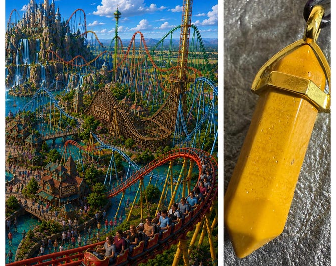 Rollercoaster Park Astral Realm Portal, PERSONAL astral realm for you AND your companions, Enchanted Necklace