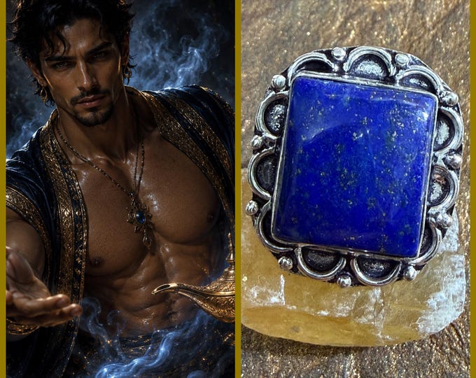 Wish Granting Djinn "Zelrabbel" Living Entity Companion, Spirit Vessel Ring, Tier 3