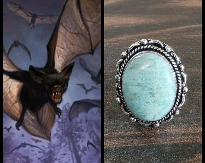 Female Graveyard Bat "Naria" Spirit Companion, Spirit Vessel Ring, Tier 2