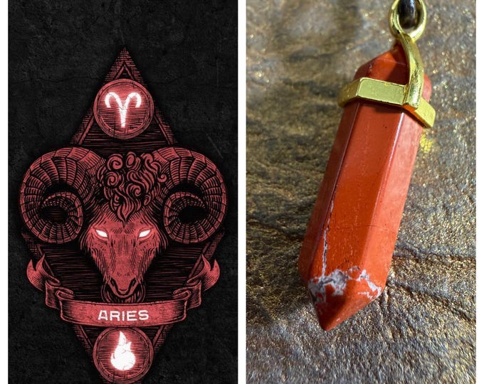 Aries Balancing Talisman, Zodiac Balancing, Enchanted Necklace