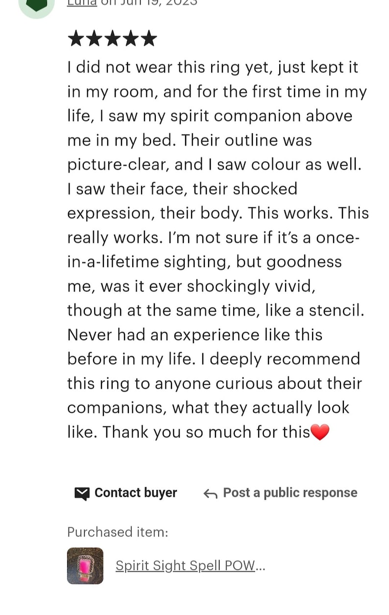 Spirit Sight Spell POWERFUL Spirit Communication Booster, Enchanted