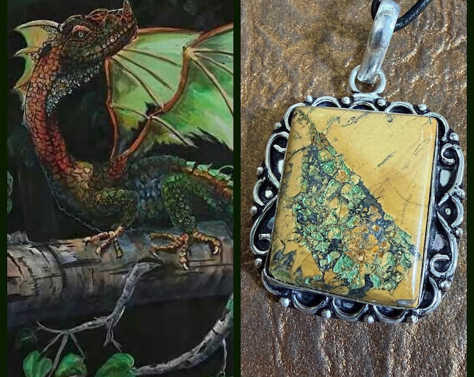 Baby Earth Dragon "Balrog" Living Entity Companion, Spirit Vessel Necklace, Tier 2