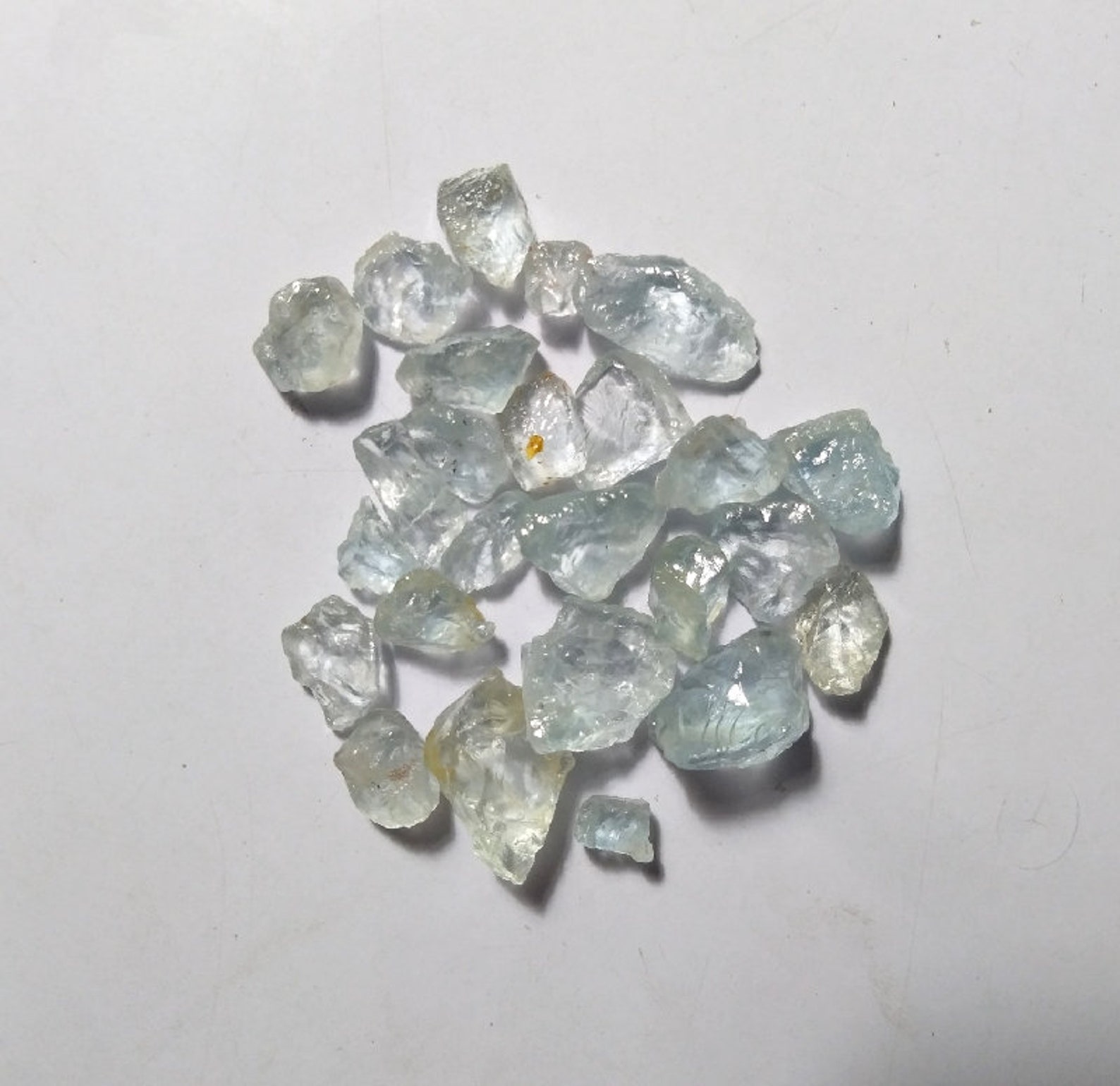 100Natural Top Quality Aquamarine Rough 50 Ct Unpolished Etsy