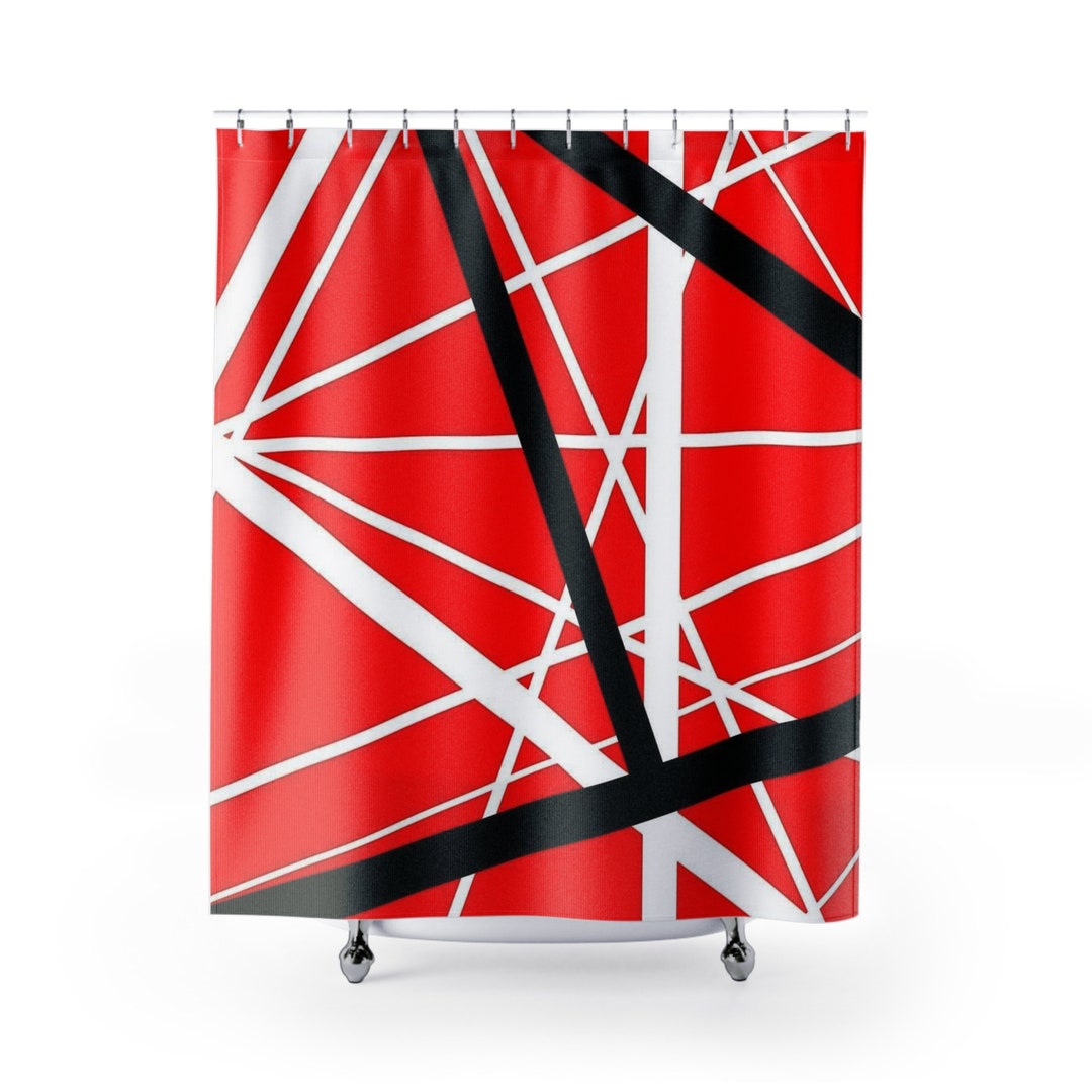 Eddie Van Halen EVH Frankenstien Shower Curtains Etsy