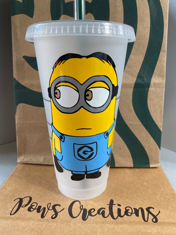 Custom Minion Starbucks Reusable Venti Cup, Personalized 24 Oz Cold Cup -  Etsy