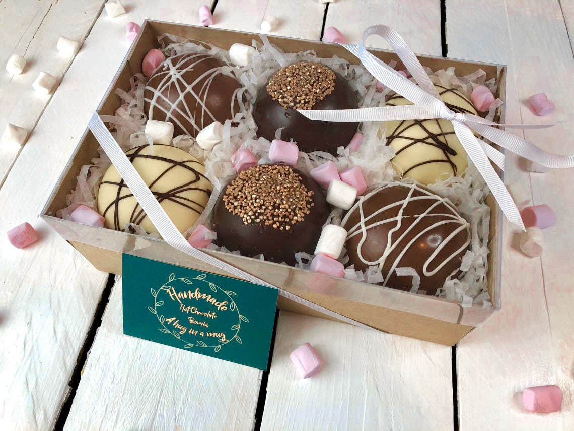 Hot Chocolate Bombs Perfect Gift Box Of 34or6 Etsy