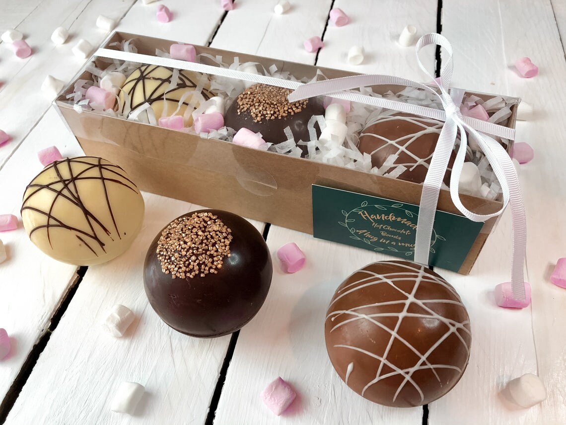 Hot Chocolate Bombs Perfect Gift Box Of 34or6 Etsy
