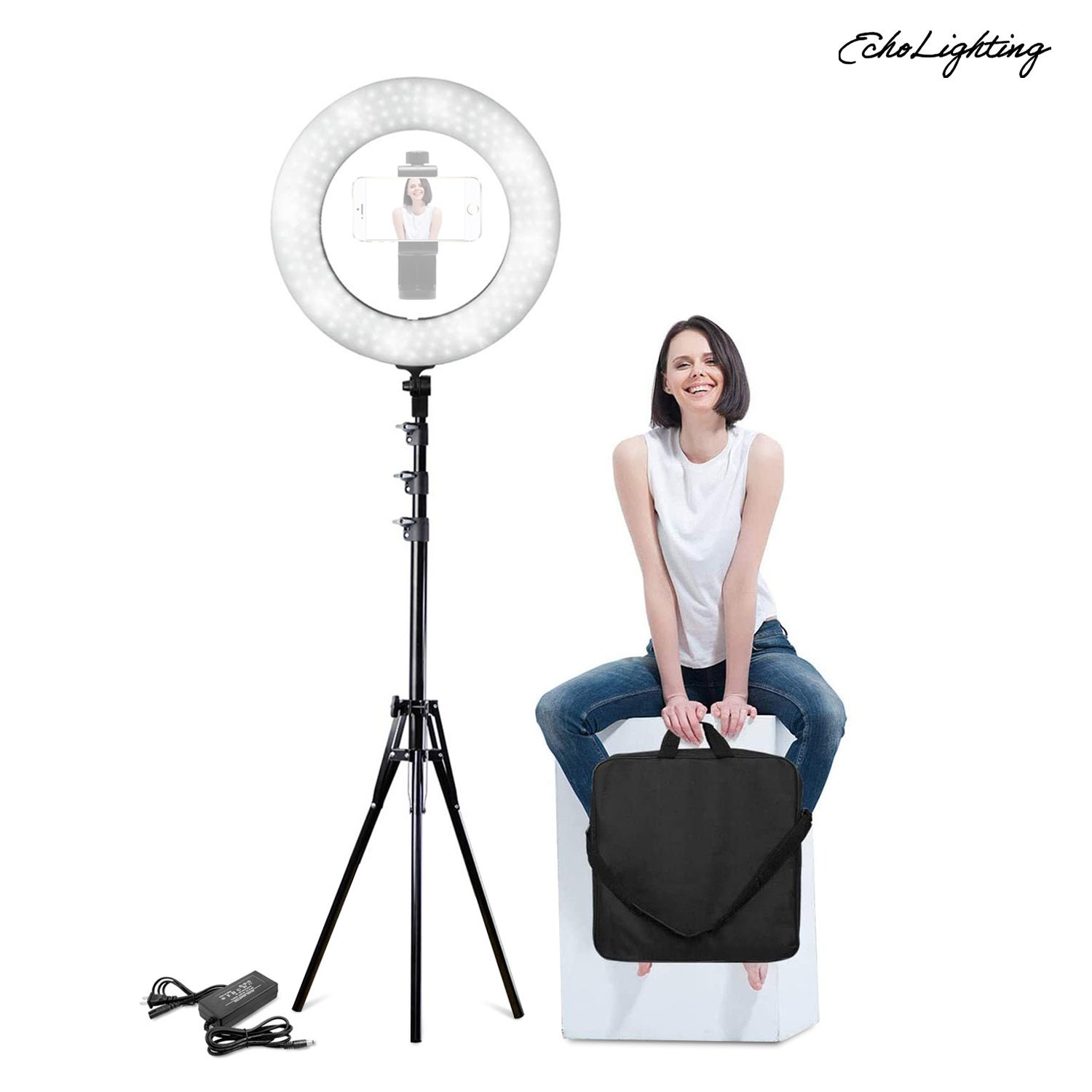 14 inch Makeup Ring Light with 71.5 Tripod Dimmable LED Etsy