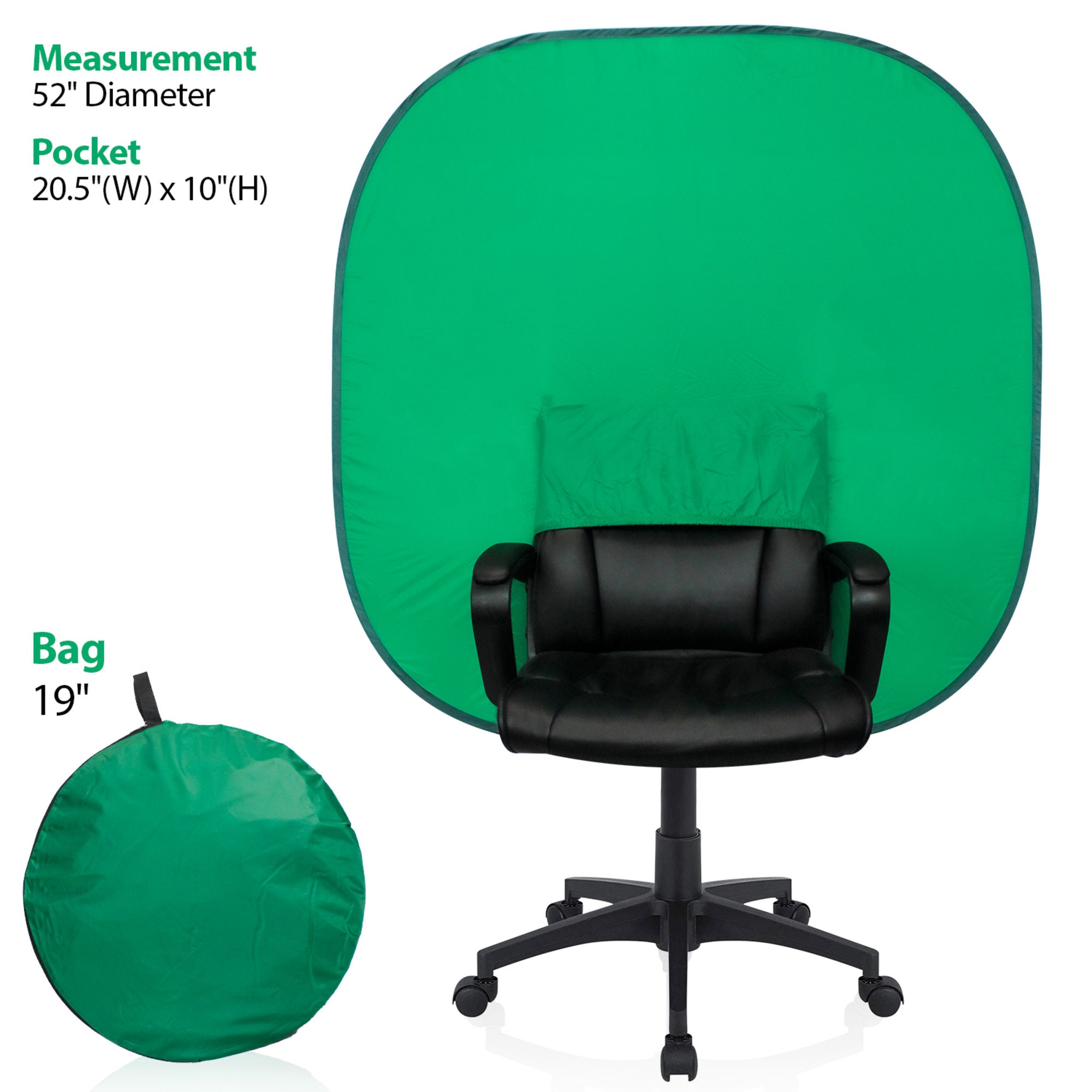 52 in Chroma Key Green Screen Chair Backdrop Collapsible Etsy