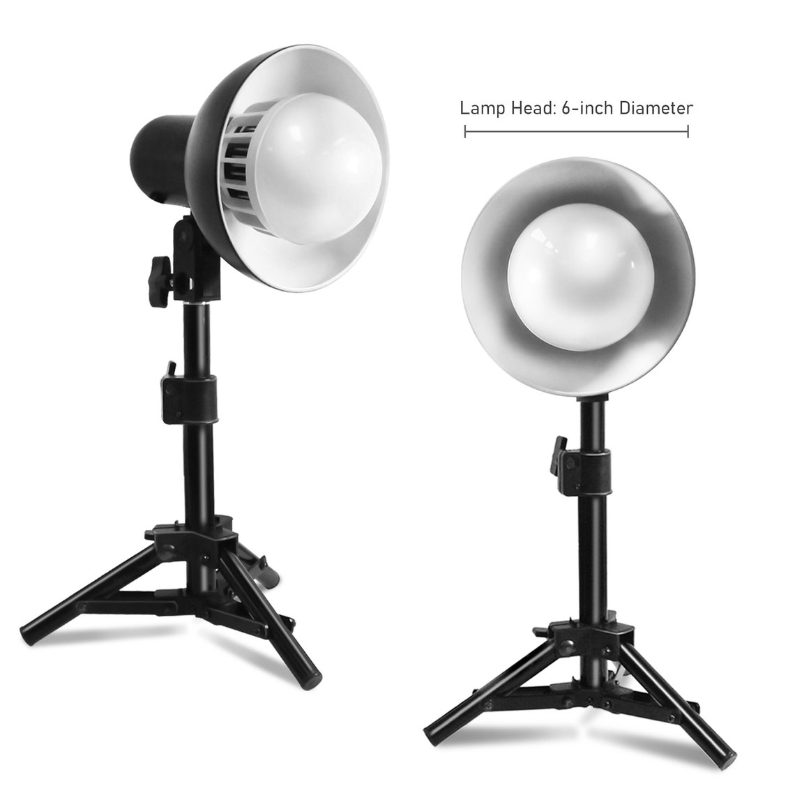 Led Table Top Photo Light Kit 18W E26 E27 5000K 1200lm Etsy