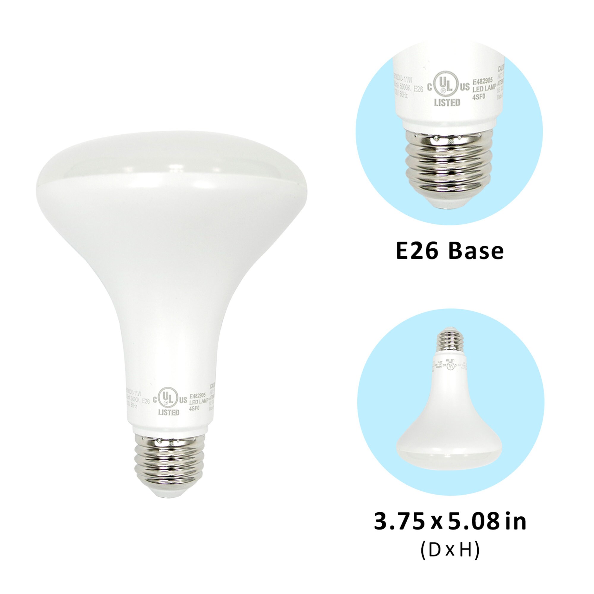 4-Pack of Dimmable LED Light Bulbs Lighting Photo Daylight Bulbs 5000K 850LM 4-Pack of Dimmable LED Light Bulbs Lighting Photo Daylight Bulbs 5000K 850LM