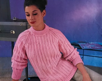 Modèle de tricot vintage - Golly Wools No.105 Ladies Jumper/Sweater Digital PDF Download