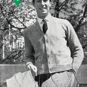 Vintage Knitting Pattern - 1950s Bestway A2609 Cardigan DIGITAL PDF DOWNLOAD