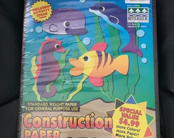 Rainbow Multicolor VINTAGE Construction Paper 250 Sheets!