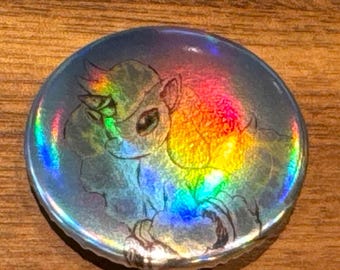 Galarian Ponymon Button, Sticker, and Mat/Mousepad!