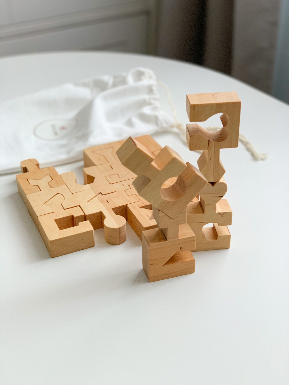 Wooden shapes puzzle for toddler Montessori Toys Birthday Etsy