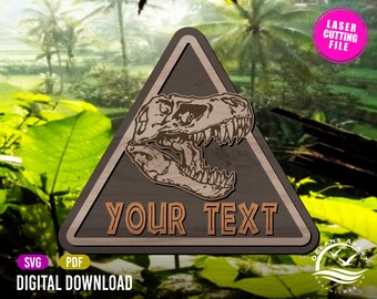 Personalizable Dinosaur Name Sign, Jurassic, Digital Download ...