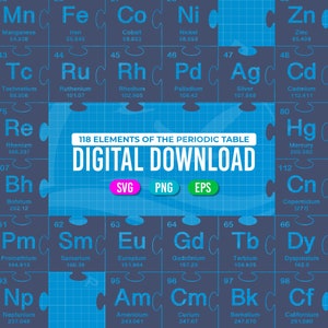 Periodic Table Puzzle Elements Svg files - Periodic Table Alphabet - Periodic Table Vector, Shirt & Mug-Design, Cricut designs SVG, EPS, PNG