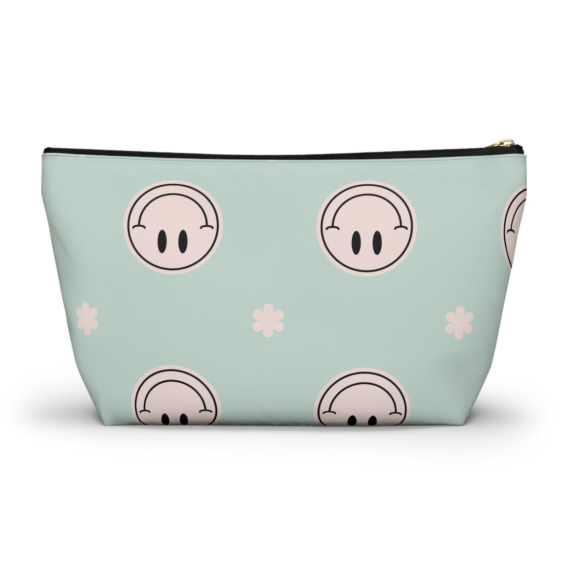 Groovy Boho Smiley Face Makeup Bag Travel Cosmetic Bag Etsy