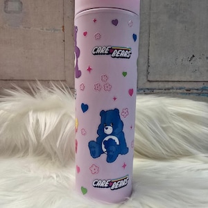 Care Bears Plastic Tumbler | 16oz Tumbler | Cute Cup Tumbler with Lid | Tumbler with Straw | Iced Coffee Cup