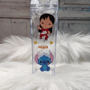Kawaii Lilo and Stitch Milk Carton Water Bottle | Cute Water Bottle | Milk Carton | Milk Carton Water Bottle | Trendy Cute Drink Ware