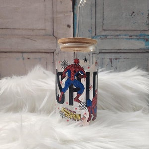 Spiderman glass - Etsy 日本