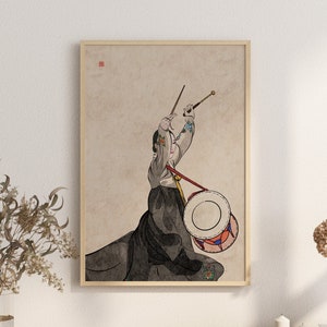 Wall Decor, hanbok, Korean painting, Korean Art, Asian Art, Asian art poster, Korean art print, Korean tradition, korean wall art, korea