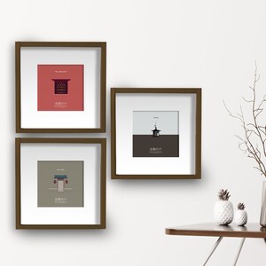 Set of 3 prints, japan illustration, Japan Print,Japan Poster,Japan Travel,Travel Poster,Travel Print,Japan Wall Decor,Japan painting, Asia