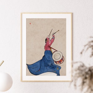 Wall Decor, hanbok, Korean painting, Korean Art, Asian Art, Asian art poster, Korean art print, Korean tradition, korean wall art, korea