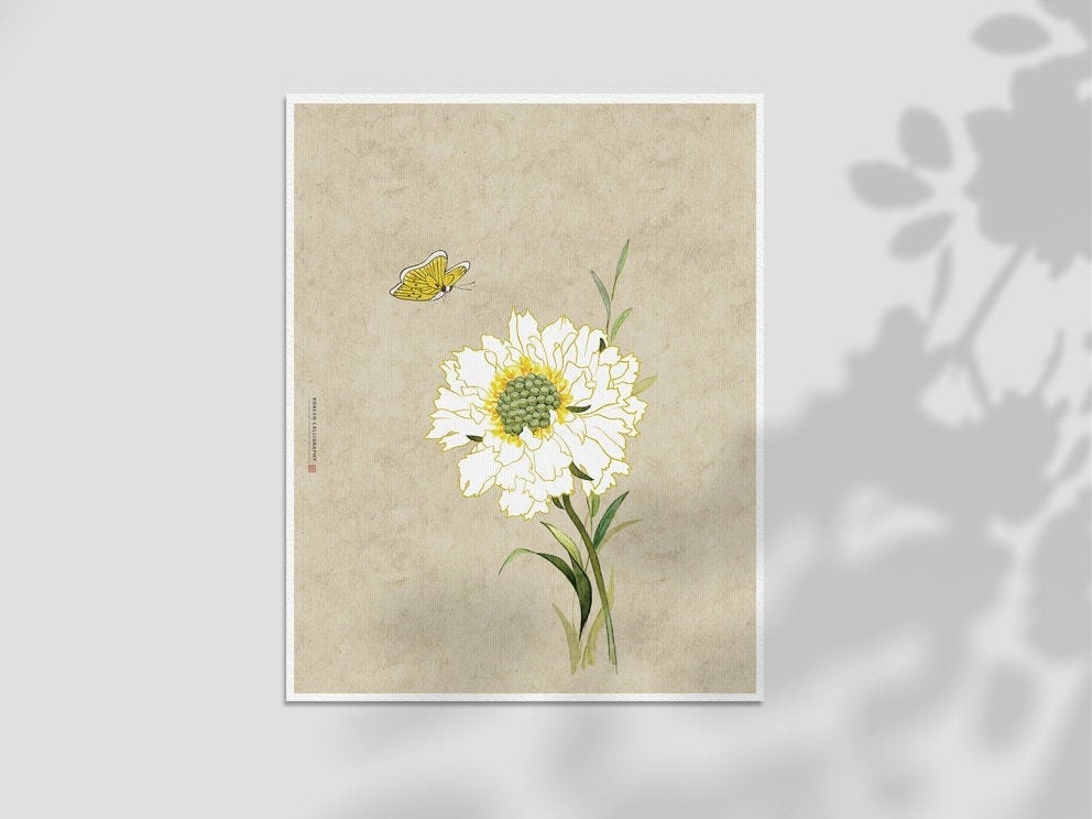 Set of 3 prints Korean painting prints Korean wall decor Etsy