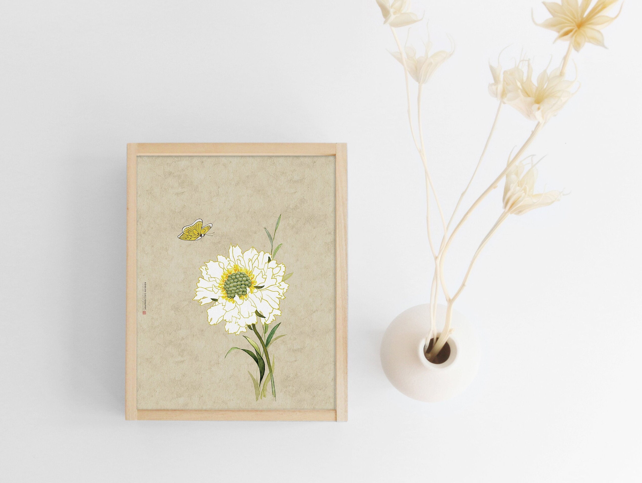 Set of 3 prints Korean painting prints Korean wall decor | Etsy