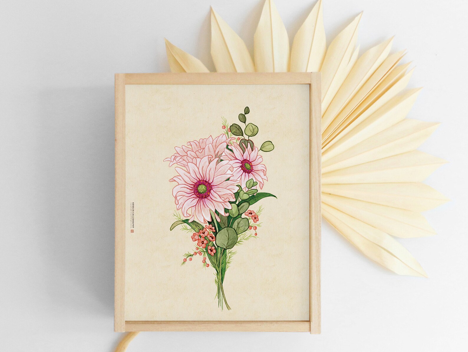 Set of 3 prints Korean painting prints Korean wall decor | Etsy