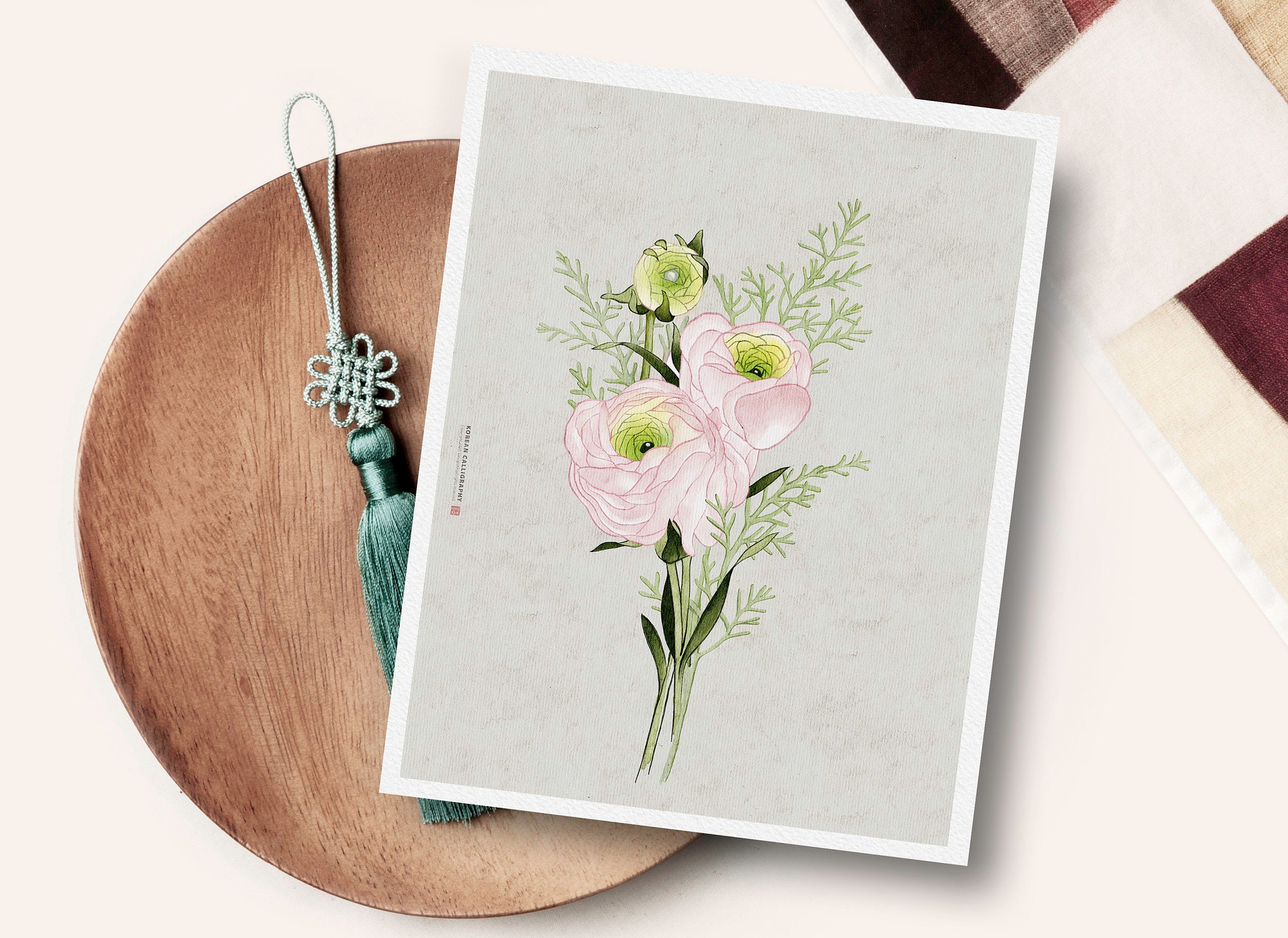 Set of 3 prints Korean painting prints Korean wall decor Etsy