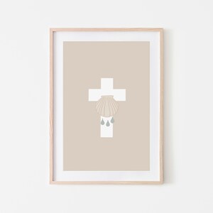 Baptism cross printable